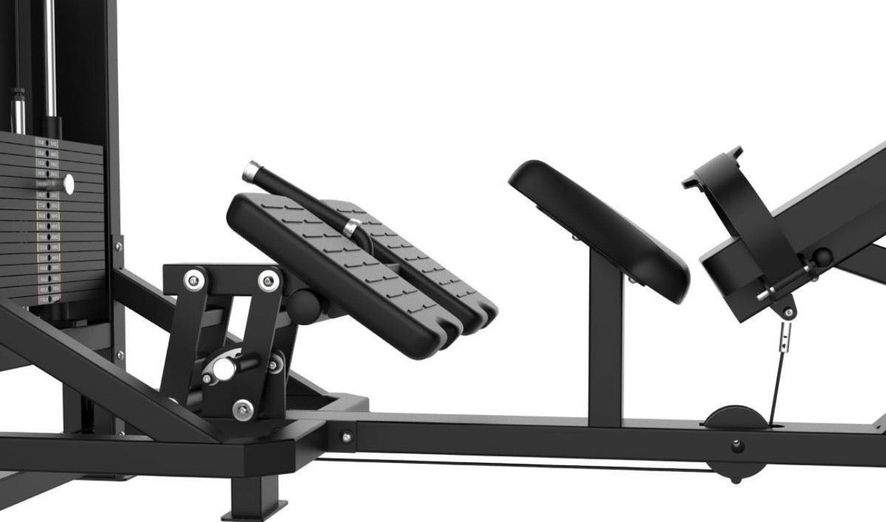 DUALIX Titan Dual Hip Thrust Pin Loaded 120 kg und Plate Loaded – Schwarz
