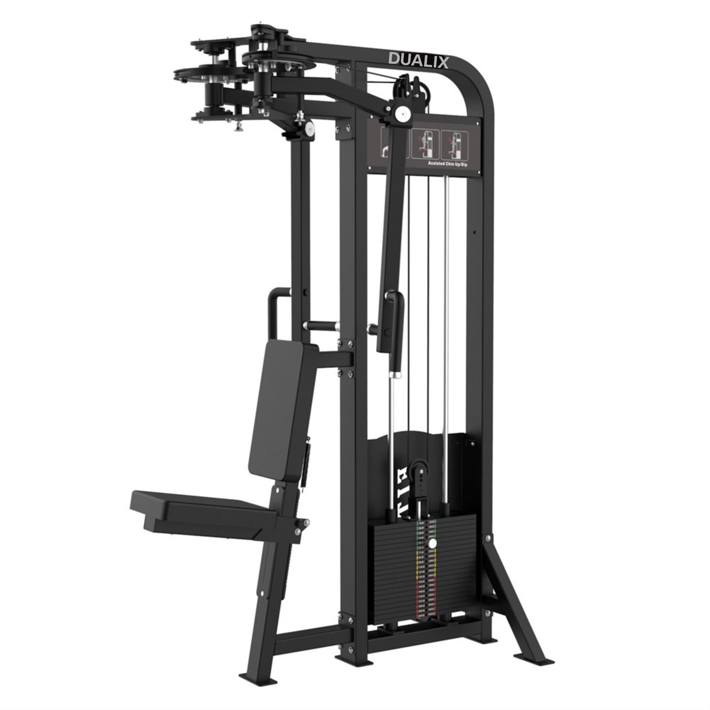 DUALIX Titan Dual Rear Delt en Pec Fly 120 kg – Zwart