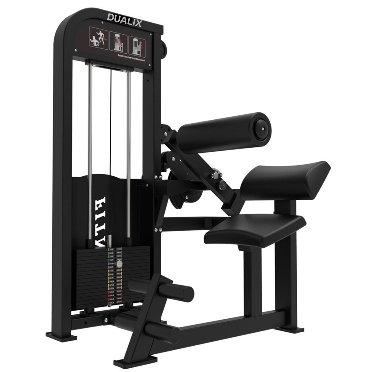 DUALIX Titan Dual Abdominal en Lower Back 100 kg – Zwart – Dualix Fitness