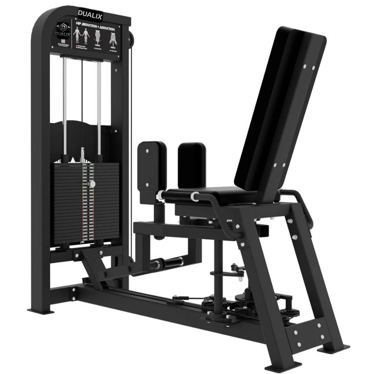 DUALIX Titan Dual Abductor and Adductor 120 kg – Black