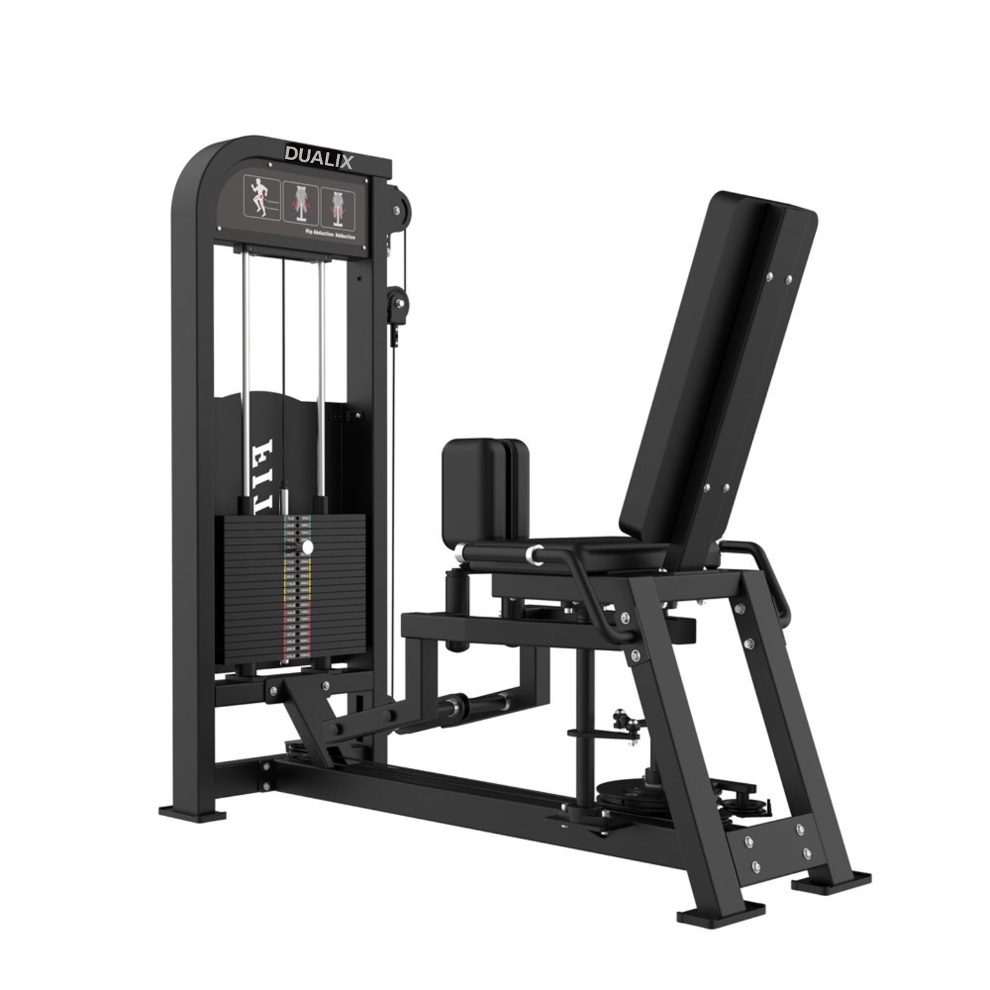 DUALIX Titan Dual Abductor en Adductor 120 kg – Zwart