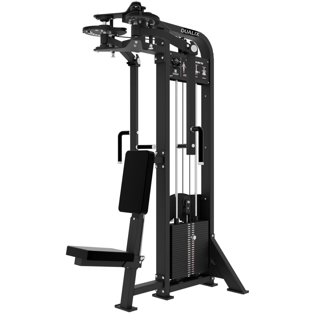 DUALIX Titan Dual Rear Delt and Pec Fly 120 kg – Black